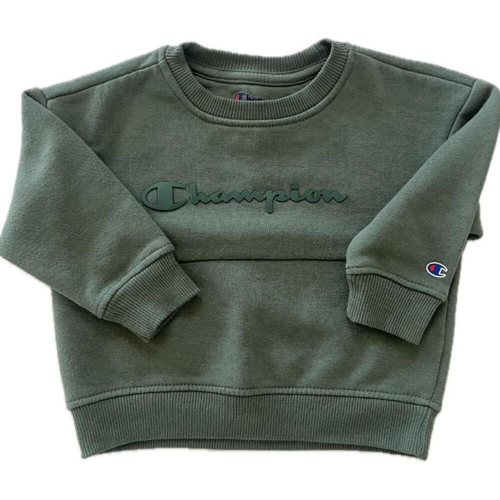 Champion baby boy's Green and Khaki Sweatshirt